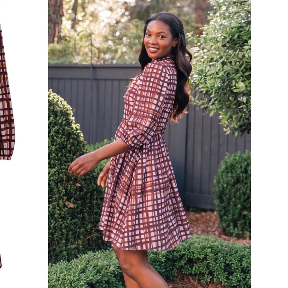 NWT Gal Meets Glam Lindsey Tie Neck Dress 6 - Picture 9 of 9